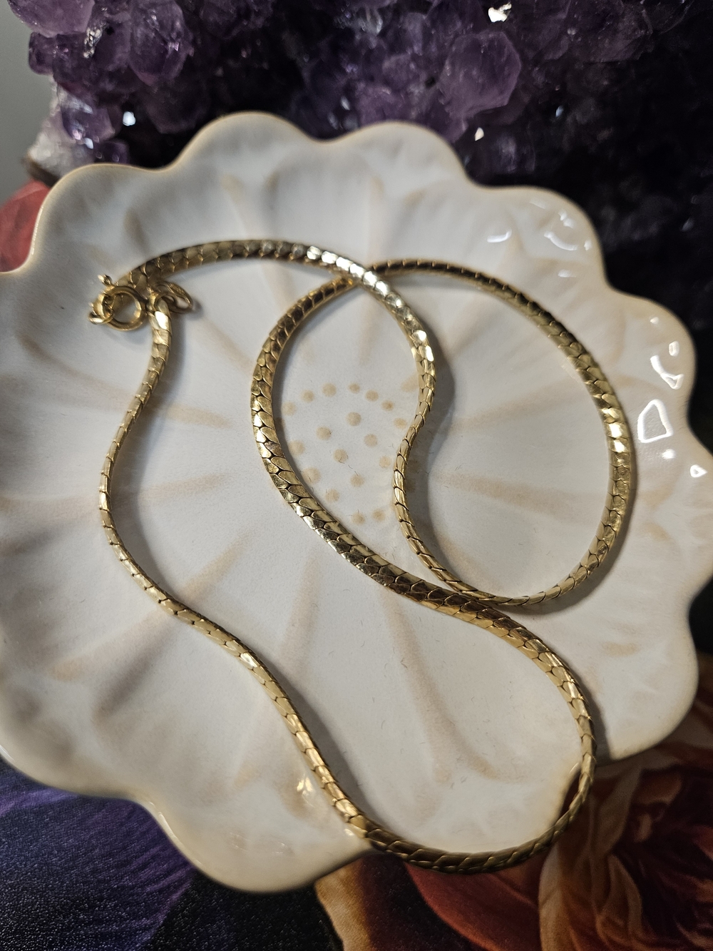 Vintage Gold Snake Chain